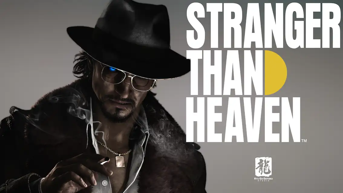 Official STRANGER THAN HEAVEN key art used as the SEGA source visual